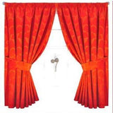 90"x 90"Jacquard Fully Lined Taped Curtain (185Gsm) 6 PCs