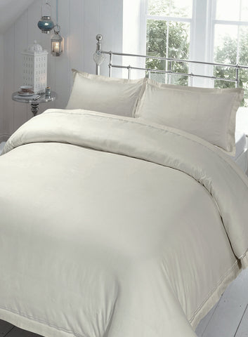 220 Thread Count 100% Cotton Sateen Baratta Stitch Single Duvet Sets 14 PCs