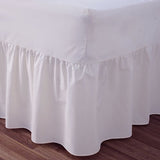 200 Thread Count Poly cotton Single Size Fitted Valance Sheets 10 PCs