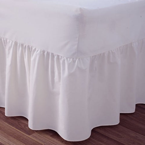 200 Thread Count Poly cotton Single Size Fitted Valance Sheets 10 PCs