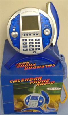 Telephone Radio with calendar 12 PCs/ Carton. (£2 each, minimum 2 Cartons)