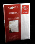 200 Thread Count Cotton Percale White King Size Fitted Sheets 20 PCs