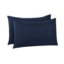 150 Thread Count Standard Size Pillowcases 40 Pairs - Navy, Grey & White