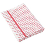 100% Cotton Terry Tea Towels Dobby Mini Check Pack of 5