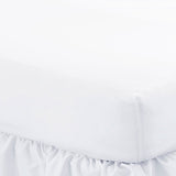 200 Thread Count Cotton Percale White King Size Fitted Sheets 20 PCs
