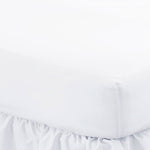 200 Thread Cotton Percale White Super King Fitted Sheet 20 PCs